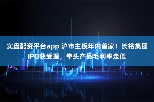 实盘配资平台app 沪市主板年内首家!长裕集团IPO获受理,拳头产品毛利率走低